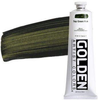 GOLDEN Heavy Body Acrylics - Sap Green Hue, 5oz Tube