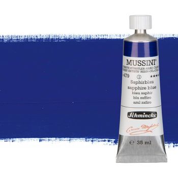 Schmincke Mussini Oil Color 35 ml Tube Sapphire Blue