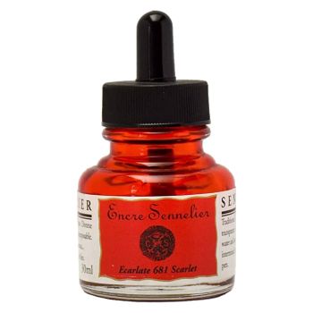 Sennelier Shellac Ink 30ml Bottle - Scarlet