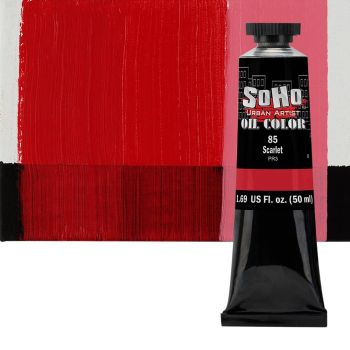 SoHo Urban Artist Oil Color Scarlet 50ml Tube