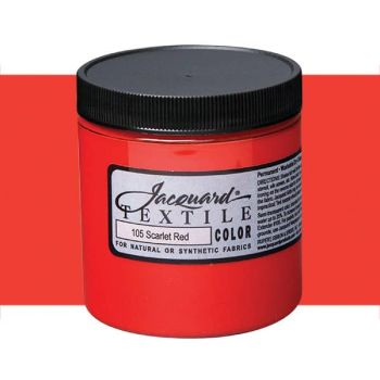 Jacquard Permanent Textile Color 8 oz. Jar - Scarlet Red