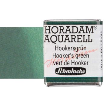 Schmincke Horadam Watercolor Hookers Green Half-Pan