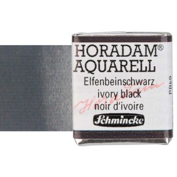 Schmincke Horadam Watercolor Ivory Black Half-Pan