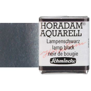 Schmincke Horadam Watercolor Lamp Black Half-Pan