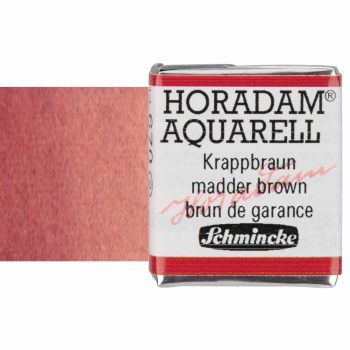 Schmincke Horadam Watercolor Madder Brown Half-Pan