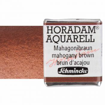 Schmincke Horadam Watercolor Mahogany Brown Half-Pan