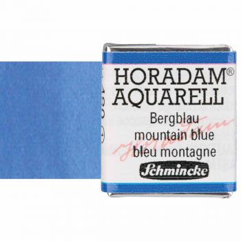Schmincke Horadam Watercolor Mountain Blue Half-Pan