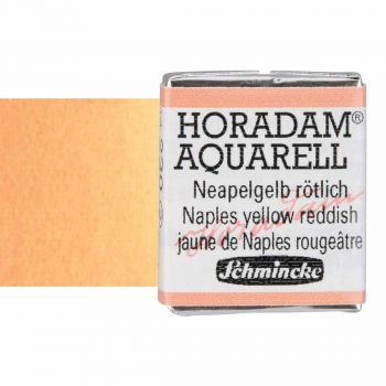 Schmincke Horadam Watercolor Naples Yellow Reddish Half-Pan