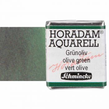 Schmincke Horadam Watercolor Olive Green Half-Pan