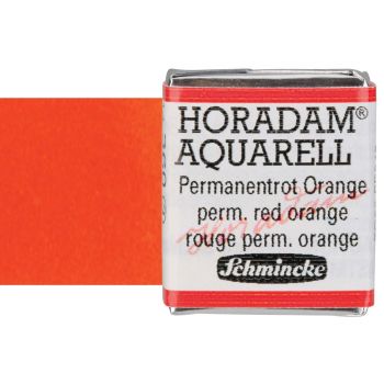 Schmincke Horadam Watercolor Permanent Red Orange Half-Pan