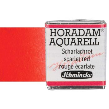 Schmincke Horadam Watercolor Scarlet Red Half-Pan