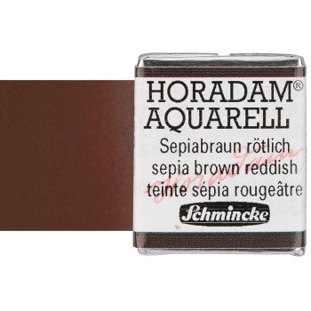 Schmincke Horadam Watercolor Sepia Brown Reddish Half-Pan