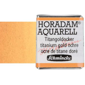 Schmincke Horadam Watercolor Titanium Gold Ochre Half-Pan