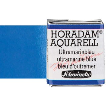 Schmincke Horadam Watercolor Ultramarine Blue Half-Pan