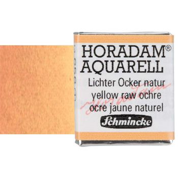 Schmincke Horadam Watercolor Yellow Raw Ochre Half-Pan