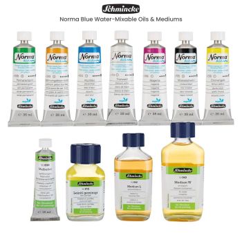 Schmincke Norma Blue Water-Mixable Oils & Mediums