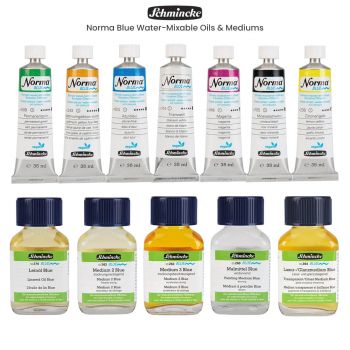 Schmincke Norma Blue Water-Mixable Oils & Mediums