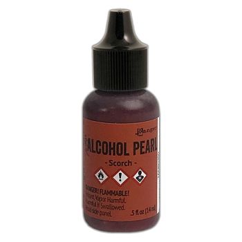 Tim Holtz Alcohol Ink 1/2oz Pearl Scorch