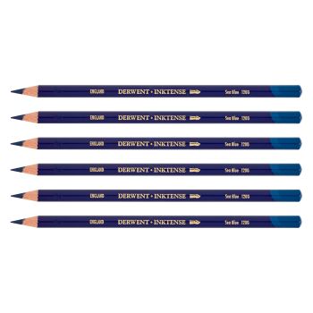 Derwent Inktense Pencil Box of 6 No. 1200 - Sea Blue