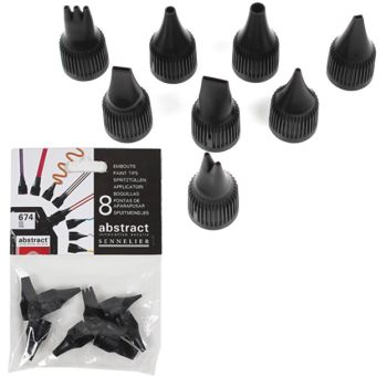 Sennelier Abstract Acrylic Tips Pack of 8, Assorted 