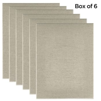 Senso 30x40" Clear Primed Linen Canvas 3/4" Deep,Box of 6