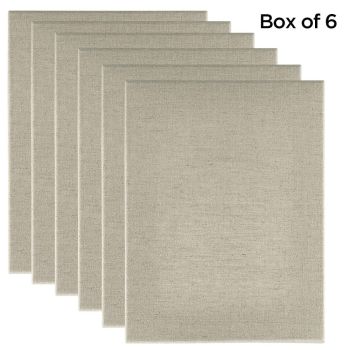 Senso 20x24" Clear Primed Linen Canvas 3/4" Deep, Set of 6