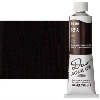 Holbein Duo Aqua Water-Soluble Oil Color 40 ml Tube - Sepia