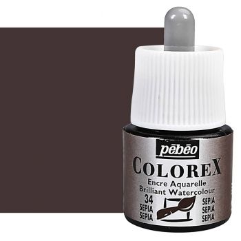 Pebeo Colorex Watercolor Ink Sepia, 45ml