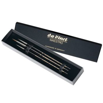 Da Vinci Maestro Series 10 Kolinsky European Round 3-Brush Gift Box