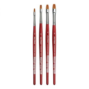 Da Vinci Cosmotop Spin Series 5880 Flat Brush Set Of 4