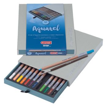 Talens Bruynzeel Design Watercolor Aquarel Pencil Box Set of 12