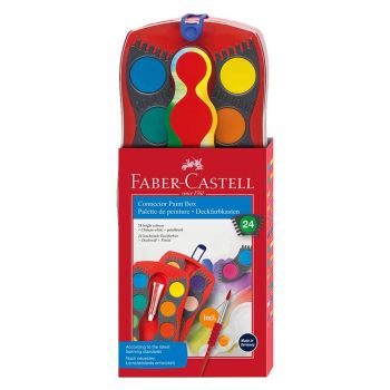 Faber-Castell Connector Paint Box 24 Set - Assorted Colors