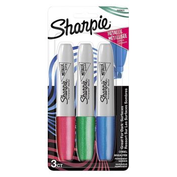 Sharpie Chisel Tip Metallic 3pk Ruby/Emerald/Sapphire