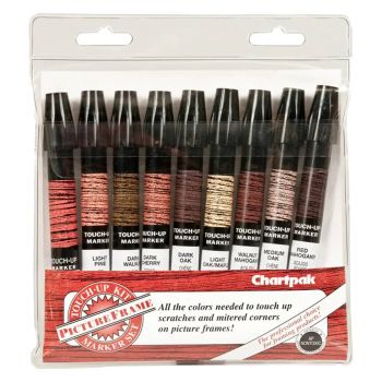 Chartpak Frame Touch-Up Markers - Assorted Colors (Set of 9)