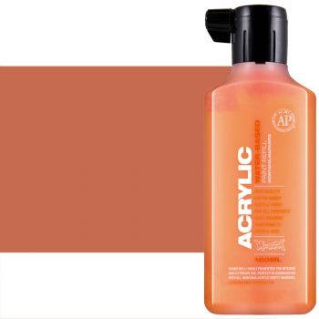 Montana ACRYLIC Water-Based Marker Refill - Shock Orange, 180ml