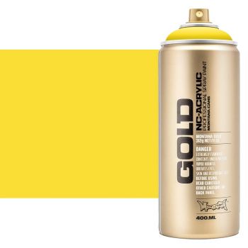 Montana GOLD Acrylic Professional Spray Paint 400 ml - Shock Yellow Light