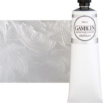 Gamblin Artist's Oil Color 150 ml Tube - Silver
