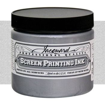 Jacquard Screen Printing Ink 16 oz Jar - Silver