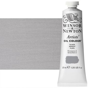 Winsor & Newton Artists' Oil Color 37 ml Tube - Silver
