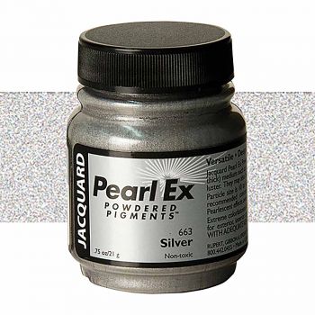 Jacquard Pearl Ex Powdered Pigment - Silver .75oz