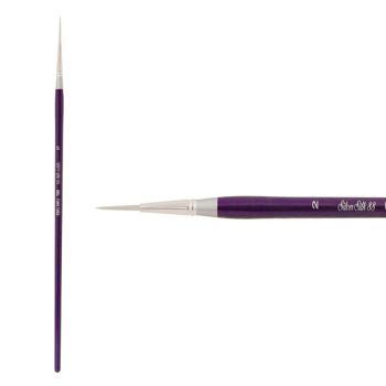 Silver Silk 88™ Long Handle Synthetic Brush #2 Script Liner