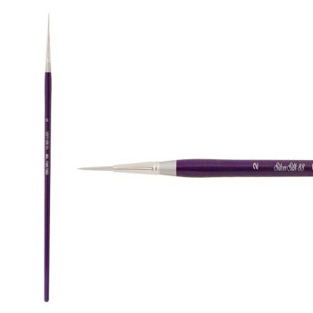 Silver Silk 88 Long Handle Brush Size 0 Script Liner