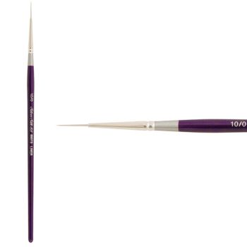 Silver Silk 88™ Short Handle Synthetic Brush #10x0 Script Liner