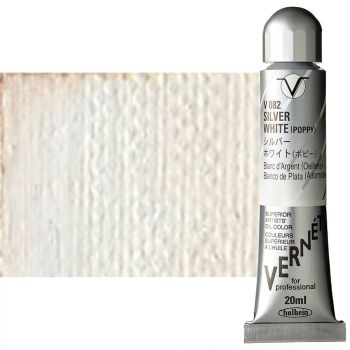 Holbein Vern?t Oil Color 20 ml Tube - Silver White (with Poppy Oil)