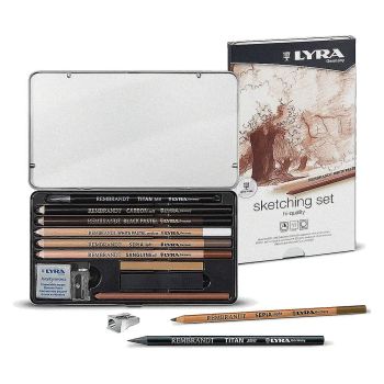 Lyra Rembrandt Monochrome Pencil Sketching Set of 11