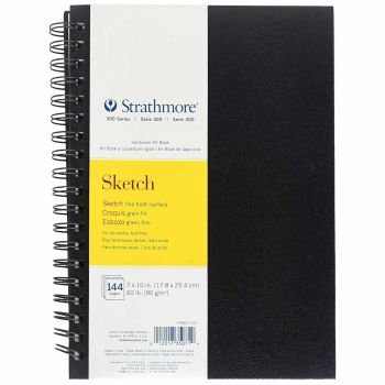 Strathmore 300 Series Sketch Wirebound Art Book, 7” x 10”