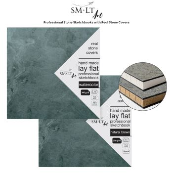 SMLT Professional Stone Sketchbooks with Real Stone Covers