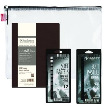 Strathmore 400 Series Softcover Art Sketch Gift Set 7-3/4x9-3/4" 