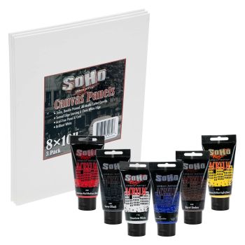 SoHo Urban Artist Acrylics 75ml Paint & Surface Set