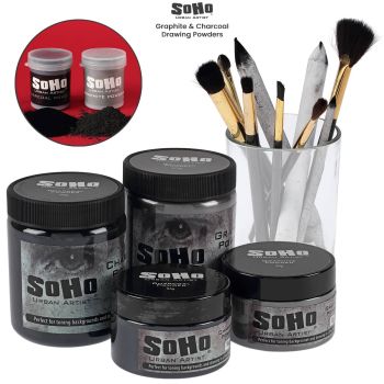 SOHO Urban Artist Charcoal & Graphite Drawing Powders